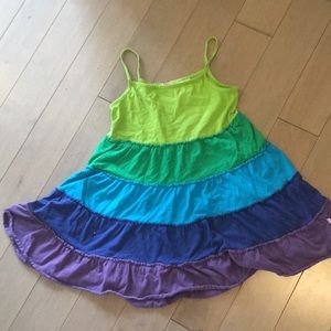 Rainbow Sophie and Sam twirl dress.